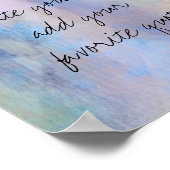 Poster ajouter un devis pour l'aquarelle personnalisée (Coin)