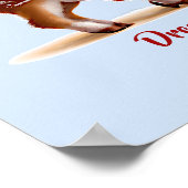 Poster Ajouter un nom Texte, Faon Mignon - Faon de Cerf s (Coin)