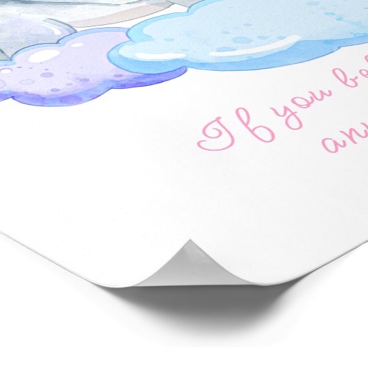 Poster Ajouter un nom Texte, Flying Elephant & Bluebird N (Coin)