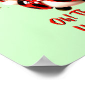 Poster Ajouter un nom Texte, Red Ladybug Beetle, Green Nu (Coin)