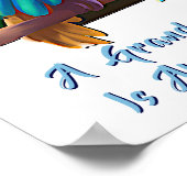 Poster Ajouter un texte de nom, perroquet Ara bébé Macaw (Coin)