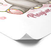 Poster Ajouter un texte de nom, Texte de la nurserie de l (Coin)