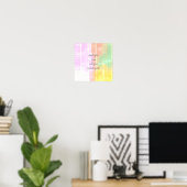 Poster ajouter un trait de trait de citation couleurs pas (Bureau à domicile)