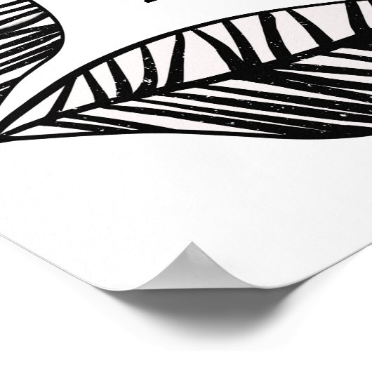 Poster ajouter une citation en gras, en noir et blanc (Coin)