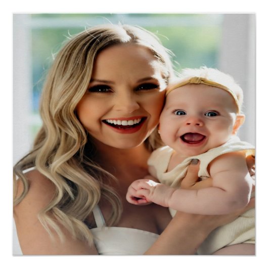 Poster Ajouter une photo de bébé Personnaliser (Devant)