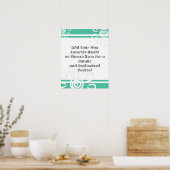 Poster Ajouter Vos Fleurs De Devis Personnalisées Biscay (Cuisine)