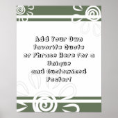 Poster Ajouter Vos Fleurs De Devis Personnalisées Fleurs  (Devant)