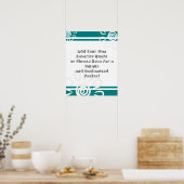 Poster Ajouter Vos Fleurs De Devis Personnalisées Gras Tu (Cuisine)