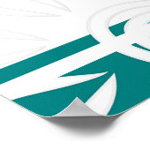 Poster Ajouter Vos Fleurs De Devis Personnalisées Gras Tu (Coin)