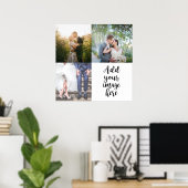 Poster Ajouter vos propres photos Style personnalisable 4 (Bureau à domicile)