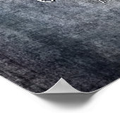 Poster Ajouter Votre Citation Grunge Texturée Gris Foncé (Coin)