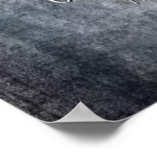 Poster Ajouter Votre Citation Grunge Texturée Gris Foncé (Coin)
