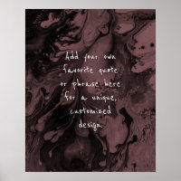 Ajouter Votre Citation Personnalisée Marbre Noir,