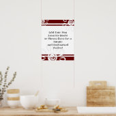 Poster Ajouter Votre Devis Personnalisé Fleurs Bourgogne (Cuisine)