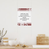 Poster Ajouter Votre Devis Personnalisé Fleurs Marsala Ro (Cuisine)