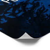 Poster Ajouter votre devis personnalisé Marbre noir et bl (Coin)