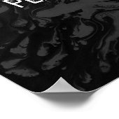 Poster Ajouter votre devis personnalisé Marbre noir et gr (Coin)