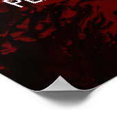 Poster Ajouter Votre Devis Personnalisé Marbre Noir, Roug (Coin)