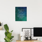 Poster Ajouter Votre Devis Texte Grunge Bleu do-it-yourse (Bureau à domicile)