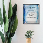 Poster Ajouter Votre Encre D'Alcool Abstrait Bleu Texte P<br><div class="desc">Cette conception flexible comprend un champ modèle destiné à votre propre texte personnalisé. Utilisez cet espace pour ajouter votre citation préférée ou votre sentiment. Peut-être que c'est drôle. Peut-être avez-vous besoin d'une affiche qui vous motive. Il peut présenter votre poème préféré, ou des paroles de chansons, ou commémorer une occasion...</div>
