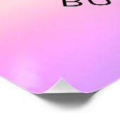 Poster Ajouter votre logo | Couleurs dégradées du coucher (Coin)