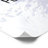 Poster Ajouter votre Marbre blanc de devis personnalisé D (Coin)