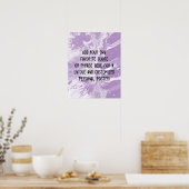 Poster Ajouter votre Marbre blanc de devis personnalisé L (Cuisine)