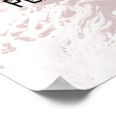 Poster Ajouter votre Marbre blanc de devis personnalisé s (Coin)