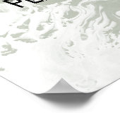 Poster Ajouter votre Marbre blanc de devis personnalisé S (Coin)