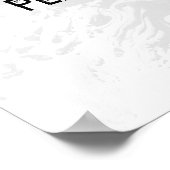 Poster Ajouter votre Marbre blanc de devis personnalisé s (Coin)