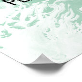 Poster Ajouter votre Marbre blanc de devis personnalisé V (Coin)