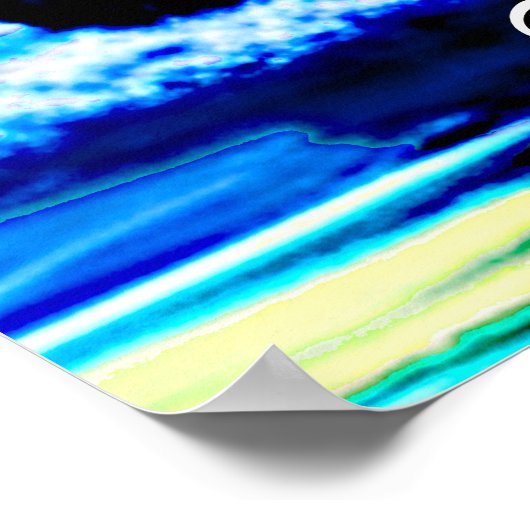 Poster Ajouter Votre Message, Bateau Brown Blue Sailing P (Coin)