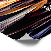 Poster Ajouter votre message, navire à voile au coucher d (Coin)