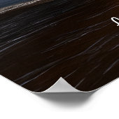 Poster Ajouter Votre Message, Voilier Brown Abstrait (Coin)
