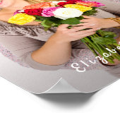 Poster Ajouter votre Modèle de nom photo (Coin)