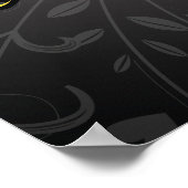 Poster Ajouter votre nom et votre initiale (Coin)