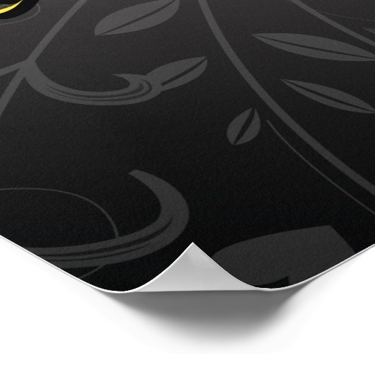 Poster Ajouter votre nom et votre initiale (Coin)