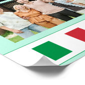 Poster Ajouter votre photo 2024 Calendrier italien avec v (Coin)