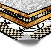 Poster "AJOUTER Votre Photo" Cadre Art Déco (Coin)