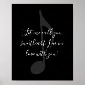 Poster Ajouter Votre Propre Citation De Musique Lyrique D (Devant)