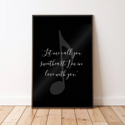 Poster Ajouter Votre Propre Citation De Musique Lyrique D