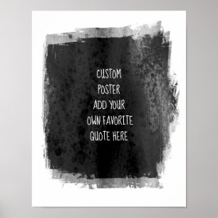 Poster ajouter votre propre devis peinture gris charbon s
