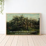 Poster Ajouter votre propre devis Peinture Vintage classi<br><div class="desc">Créez votre propre poster de devis dans un style esthétique cottagecore. Ajoutez simplement votre citation inspirante préférée,  paroles de chansons,  poèmes ou texte personnalisé sur un tableau paysager vintage.</div>