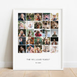 Poster Ajouter votre propre famille personnalisée 25 phot<br><div class="desc">Ce design imprimé Ajouter votre propre famille personnalisée 25 Photo Collage Poster qui peut être customisé avec votre texte. Cliquez sur le bouton "Customiser" et utilisez notre outil de conception pour modifier ce modèle. Découvrez le magasin Graphic Art Design pour d'autres produits qui correspondent à ce design !</div>