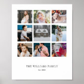 Poster Ajouter votre propre famille personnalisée 9 Colla (Devant)