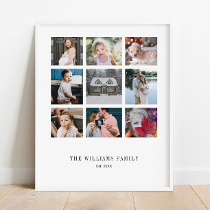 Poster Ajouter votre propre famille personnalisée 9 Colla
