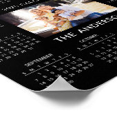 Poster Ajouter votre propre photo de famille 2025 Calendr (Coin)