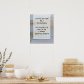 Poster Ajouter Votre Propre Texte Glitterie Or Subtile En (Cuisine)