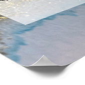 Poster Ajouter Votre Propre Texte Glitterie Or Subtile En (Coin)
