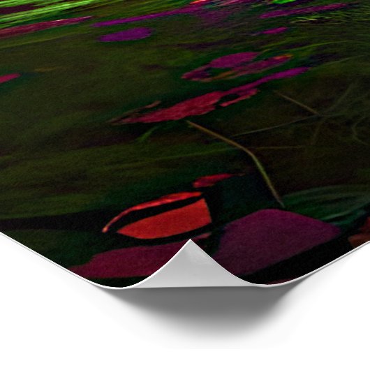 Poster Ajouter Votre Texte, Chemin À Travers La Forêt Enc (Coin)